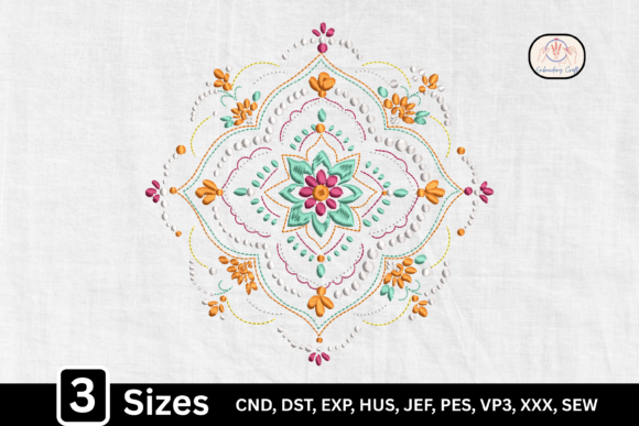 Boho Floral Mandala: A Craft Fair Embroidery Review
