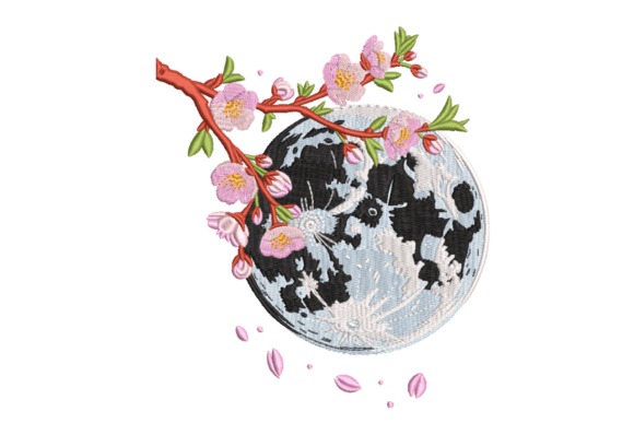 Cherry Blossom Moon: A Dreamy Design for Personalized Gifts