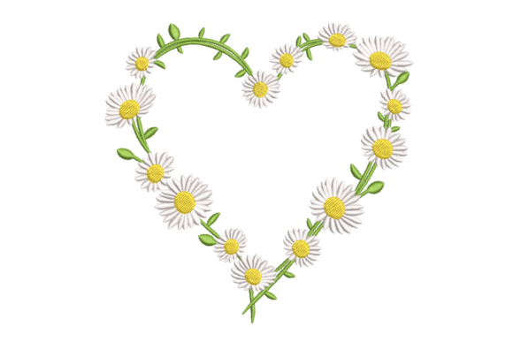 Daisy Heart Wreath: A Seasonal Embroidery Gem for Holiday Makers