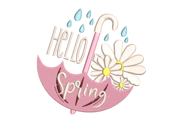 Hello Spring Umbrella: A Fresh Design for Spring Merchandise