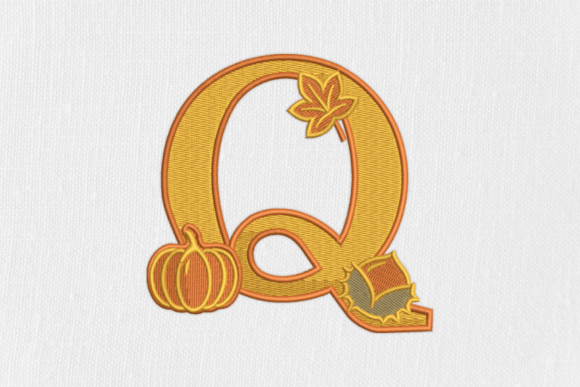 Letter Q Autumn Monogram: A Cozy Fall Touch for Personalized Gifts
