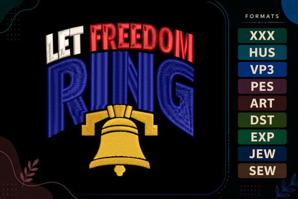 Liberty Bell 4th of July Embroidery Review