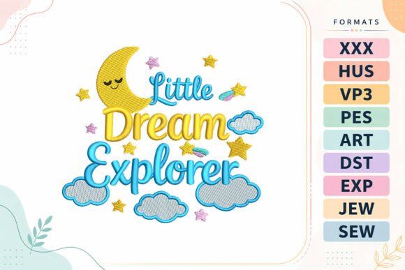 Little Explorer Baby Quote: A Dreamy Embroidery Pick for Boutique Sweatshirts