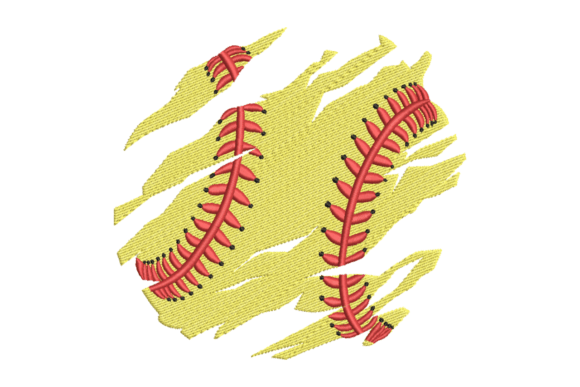 Softball Distressed Grunge: A Craft Fair-Ready Embroidery Pick?